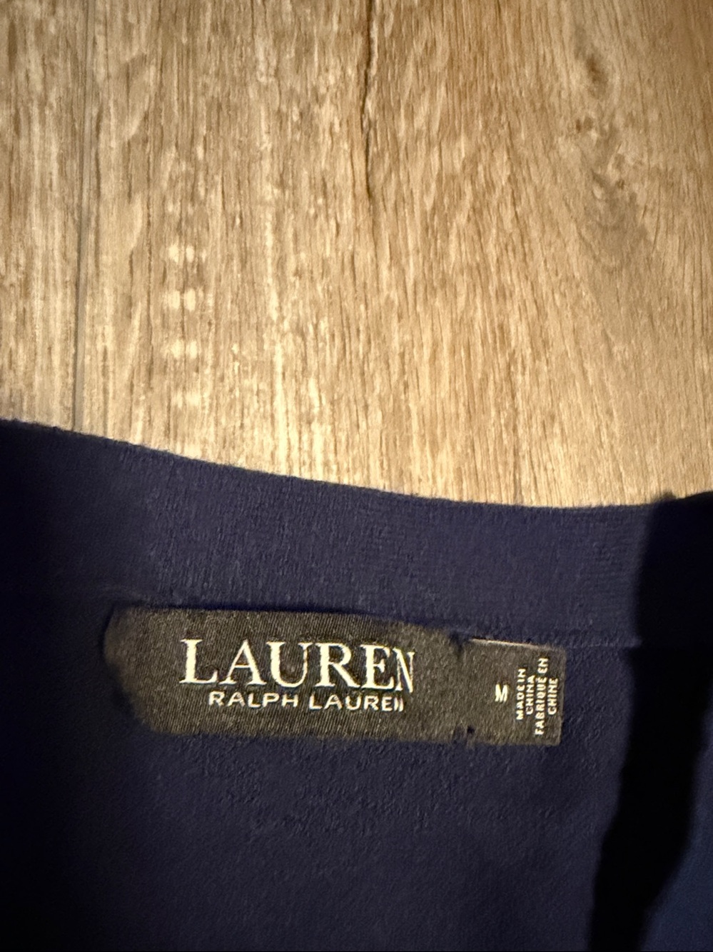 Ralph Lauren Navy V-Neck Button-Up Cardigan - Picture 2 of 4